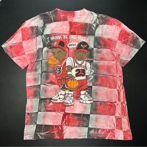 Vintage 90s I Wanna Be Like Mike T Shirt L Michael Jordan Chicago Bulls Tie Dye